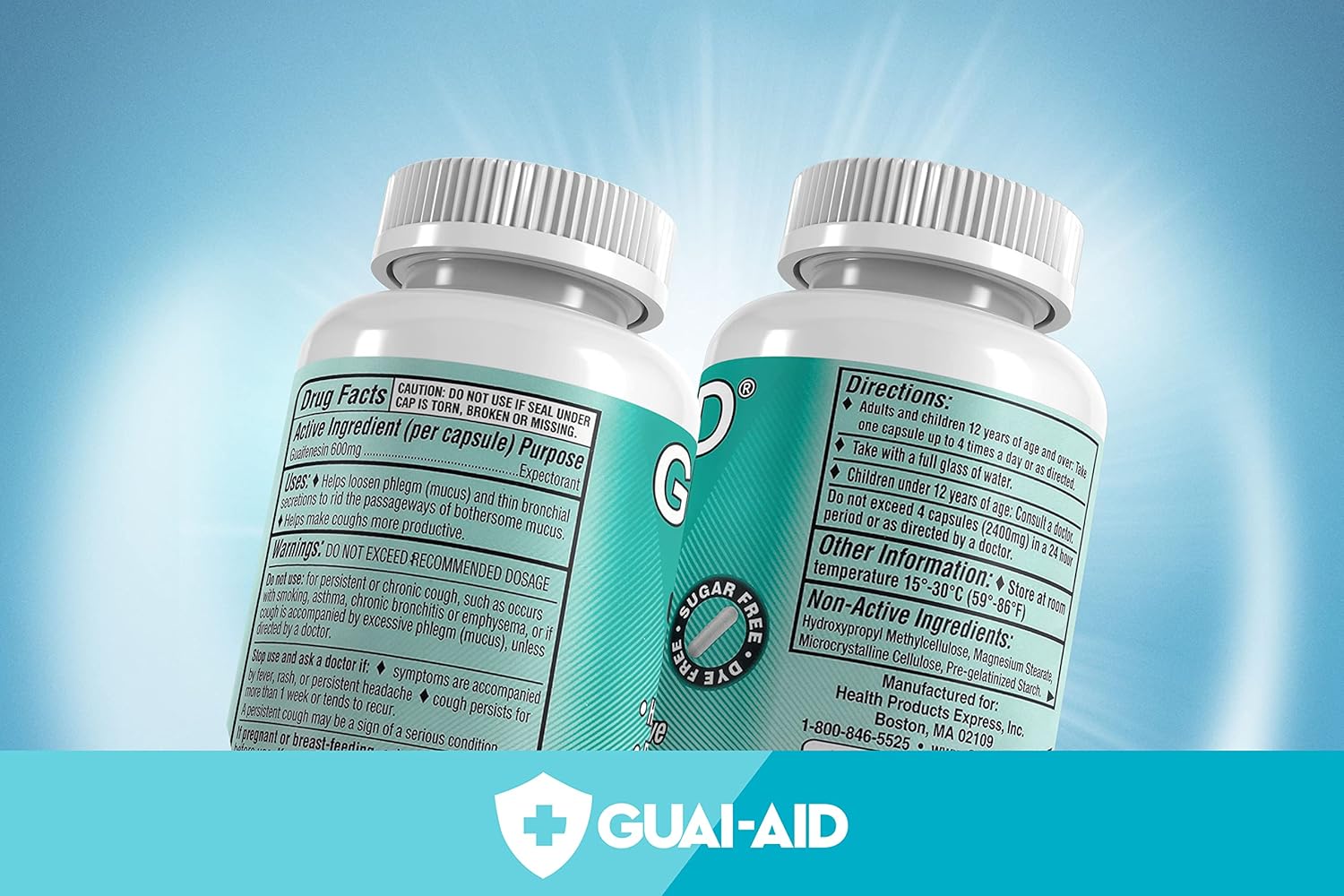 Guai-Aid® 600mg Vegetarian Capsules - Image 3